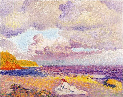 Qui est l'auteur de cette toile intitulée "Tempête entrante" ?