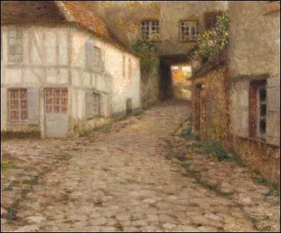 Qui a immortalisé ces "Vieilles Maisons à Gerberoy" ?
