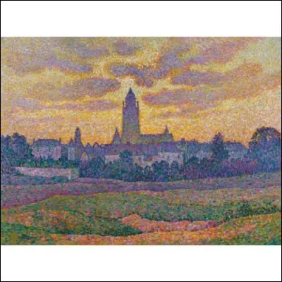 Qui a représenté "La Tour de Batz au coucher du soleil" ?