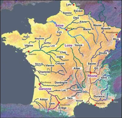 Quel fleuve ne prend pas naissance en France ?