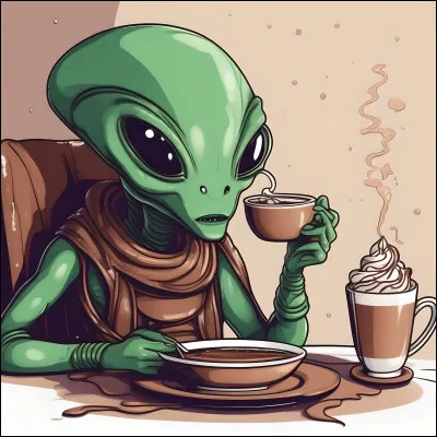 À quelle période de la journée boit-on ce que l'alien boit ?