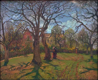 Qui a peint "Le châtaignier à Louveciennes, printemps" ?