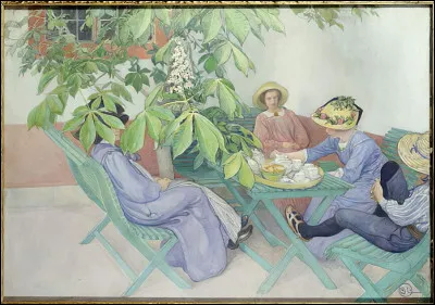 Qui a peint "Sous le châtaignier" ?