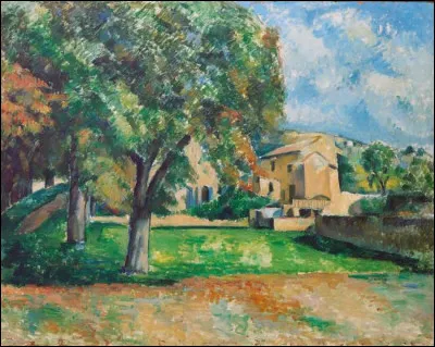 Qui a peint "Châtaignier et ferme du Jas de Bouffan" ?