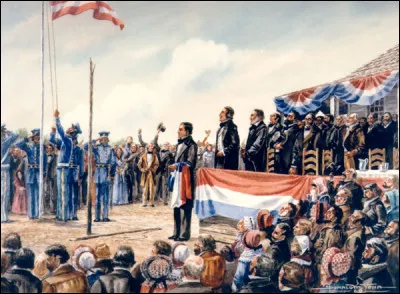 Ce 29 décembre, les Etats-Unis annexent le Texas, qui était depuis 9 ans une République indépendante : c'était en ...