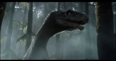 Qui se fait poursuivre par le Therizinosaure dans le biome tropical ?