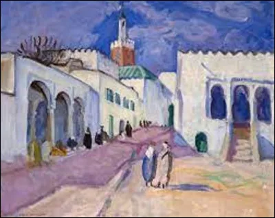 Parmi ces trois fauvistes, lequel a réalisé cette toile intitulée ''Minaret à Tanger'', en 1912 ?