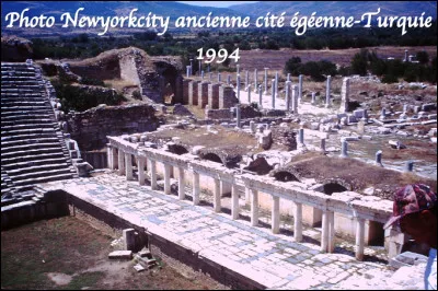 Quelle était cette ville en E, une cité antique grecque prospère de Ionie avec son port important ?