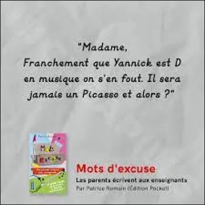 William n'est pas venu à l'école hier parce ...