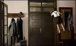 Quelle est la premire chose qu'il aperoit en regardant par la fentre de sa chambre ?