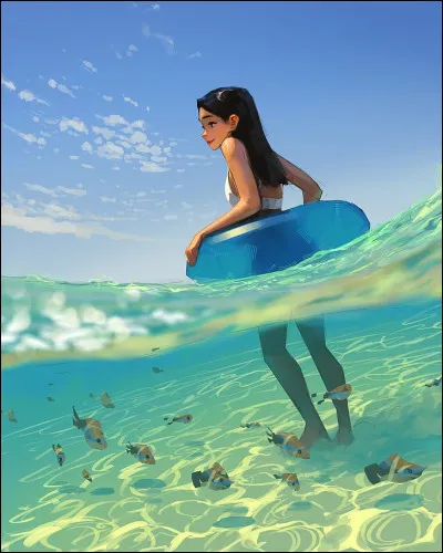 Avec tes amies, vous allez à la plage, que fais-tu ?