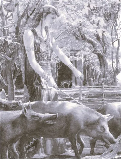 Cette redoutable magicienne, transforma les compagnons d'Ulysse qui abordèrent sur son île en cochons. Qui est-elle ?