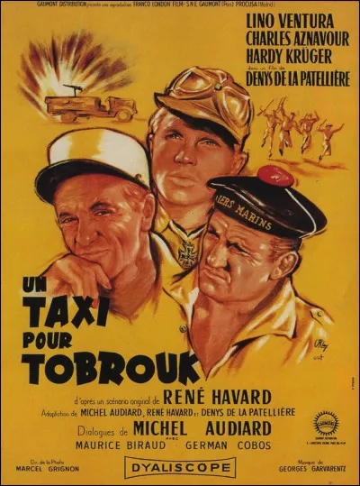 "Un taxi pour Tobrouk" est un film dans lequel joue Jean Gabin.