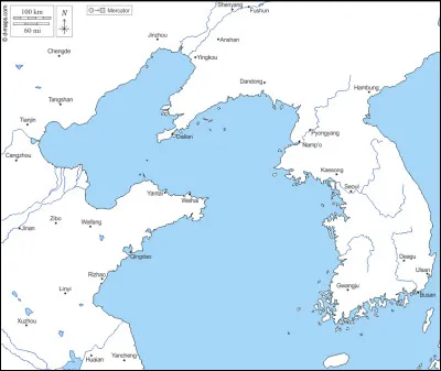 Comment s'appelle la mer bordant la Corée du Sud à l'ouest ?