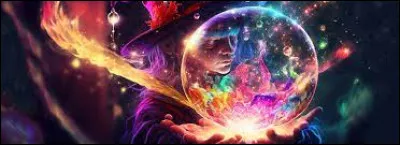 Tu touches une boule de cristal, quand, soudain, elle s'illumine de toutes les couleurs : que fais-tu ?