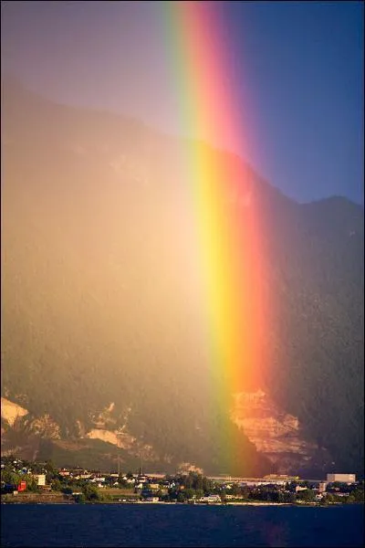 Dans un arc-en-ciel, les couleurs conventionnelles sont au nombre de :