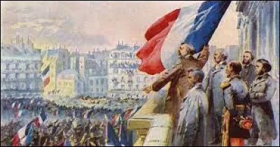 Ce 4 septembre, Gambetta proclame la République depuis l'hôtel de ville de Paris : c'était en ...