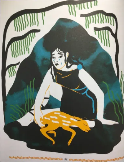 Qui habite au mont Pélion, où Artémis va rester particulièrement longtemps auprès de lui ?