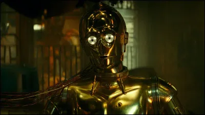C-3PO est fait enti&egrave;rement en dor&eacute;.