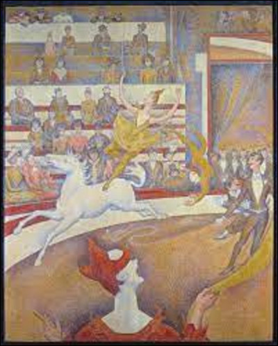 On débute ce quiz en cherchant un pointilliste. En 1890, quel artiste a peint ce tableau intitulé ''Le Cirque'' ?