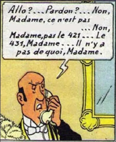 Avec quel numéro de téléphone est régulièrement confondu celui de Moulinsart ?