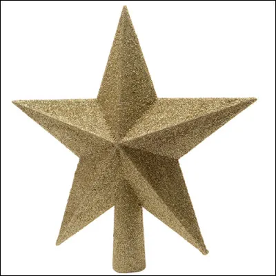 Sur quelle partie du sapin de Noël peut-on mettre une étoile ?