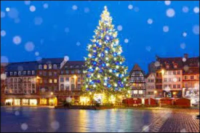 Le plus grand sapin de Noël est situé en Alsace en France.