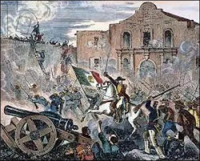 Ce 6 mars, après un siège de 13 jours, les troupes mexicaines du général Santa Anna s'emparent du fortin d'Alamo tenu par les Texans : c'était en ...
