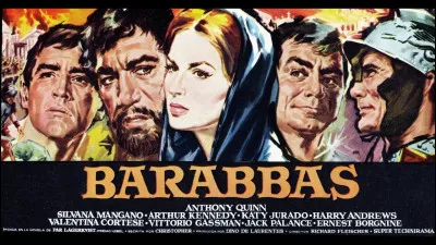 "Barabbas" est un long-métrage joué par Anthony Quinn.
