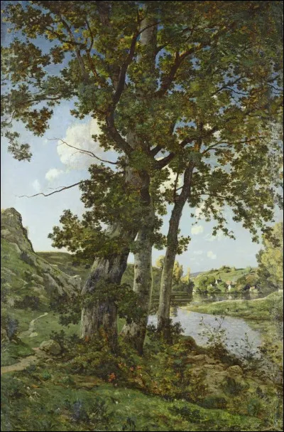 Qui a peint "Les chênes de Château-Renard" ?