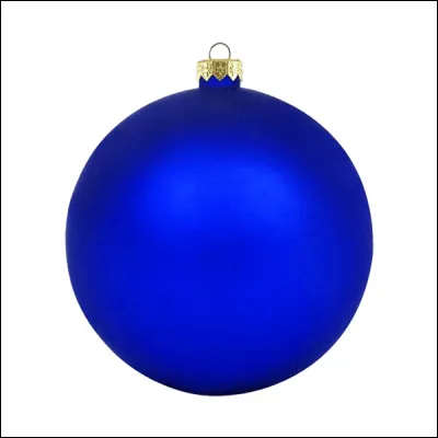 Quelle est la couleur de cette boule de Noël ?