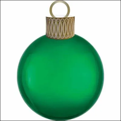 Quelle est la couleur de cette boule de Noël ?