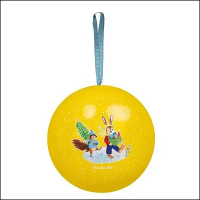 Quelle est la couleur de cette boule de Noël ?