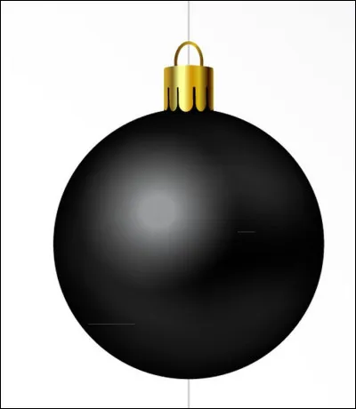 Quelle est la couleur de cette boule de Noël ?