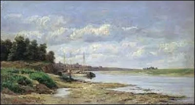 Parmi ces trois ambulants russes, lequel a exécuté, en 1868, ce tableau intitulé ''Barques sur le fleuve'' ?