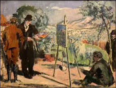 Datant de 1906, ''La Visite à Cézanne'' est un tableau nabi. Quel artiste a réalisé cette toile ?
