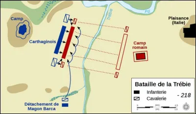 Quelle est la stratégie d'Hannibal à la bataille de Trébie, au sud du Pô ?