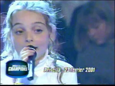 Quelle musique Priscilla a t-elle chant  son premier passage tl ?
