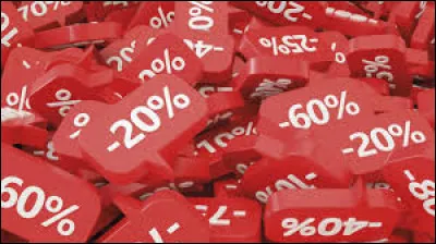 Durant quelle période des marchandises peuvent être vendues au rabais ?