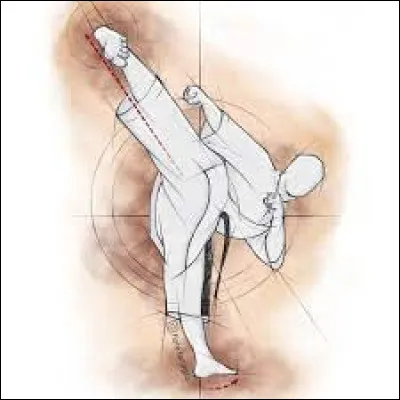 Quel coup de pied est généralement dirigé vers l'arrière en reculant ?