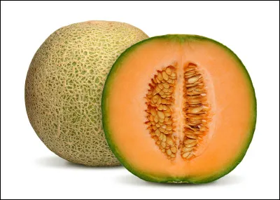 Quelle est cette variété de melon de forme ronde à peau lisse et à chair orange juteuse et sucrée ?