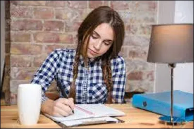 Ensuite, je rentre chez moi aux alentours de 11h. Il est malheureusement l'heure des... devoirs ! 
Je prends mon cahier d'anglais. 
Je dois traduire cette phrase en français : "I like my red maths copybook !". 
Peux-tu m'aider ?