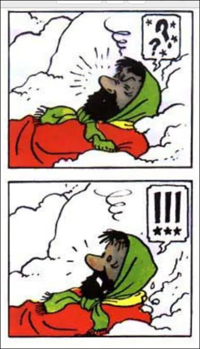 Dans le "Temple du Soleil", Haddock semble à l'article de la mort, par le gel. Quelle odeur va le ressusciter ?