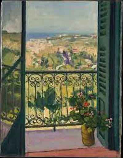 En 1945, quel fauviste a exécuté cette toile intitulée ''Le Bouquet au balcon'' ?