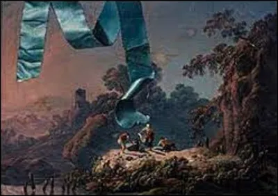 De ces trois rococos, lequel a réalisé cette peinture intitulée ''Trompe l'il avec ruban turquoise devant un paysage de la campagne portugaise'' ?