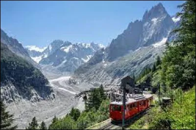 Comment s'appelle ce train permettant d'accès à la Mer de Glace situé sur le versant septentrional du massif du Mont-Blanc ?