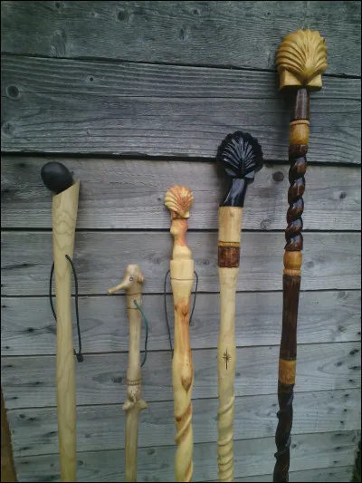 Quel nom porte ce bâton de marche servant de soutien aux pèlerins de Saint-Jacques-de-Compostelle ?