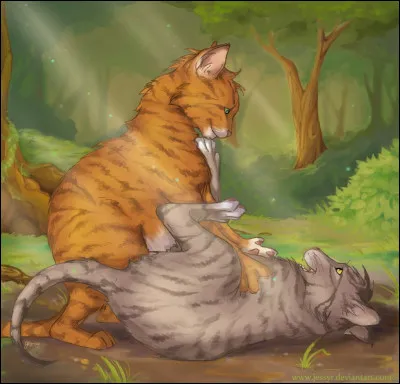 Tu es Nuage de Musaraigne et ta sur se nomme Nuage de Pâquerette mais très rapidement elle te dépasse en chasse, est plus forte au combat et patrouille plus attentivement, que ressens-tu ?