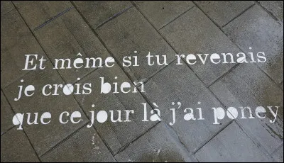 À qui faut-il attribuer le titre "Même si tu revenais" ?