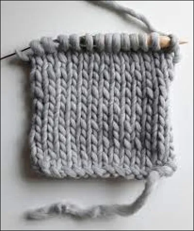 Le point de tricot que l'on voit sur cette photo est-il un point mousse ?